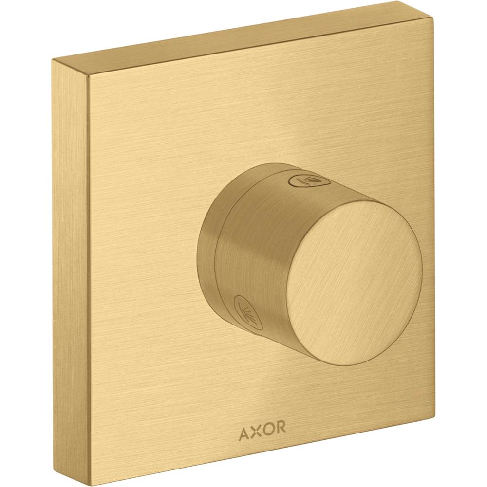 Axor ShowerSolutions Diverter Trim Trio/Quattro 5'' x 5'' in Brushed Gold Optic