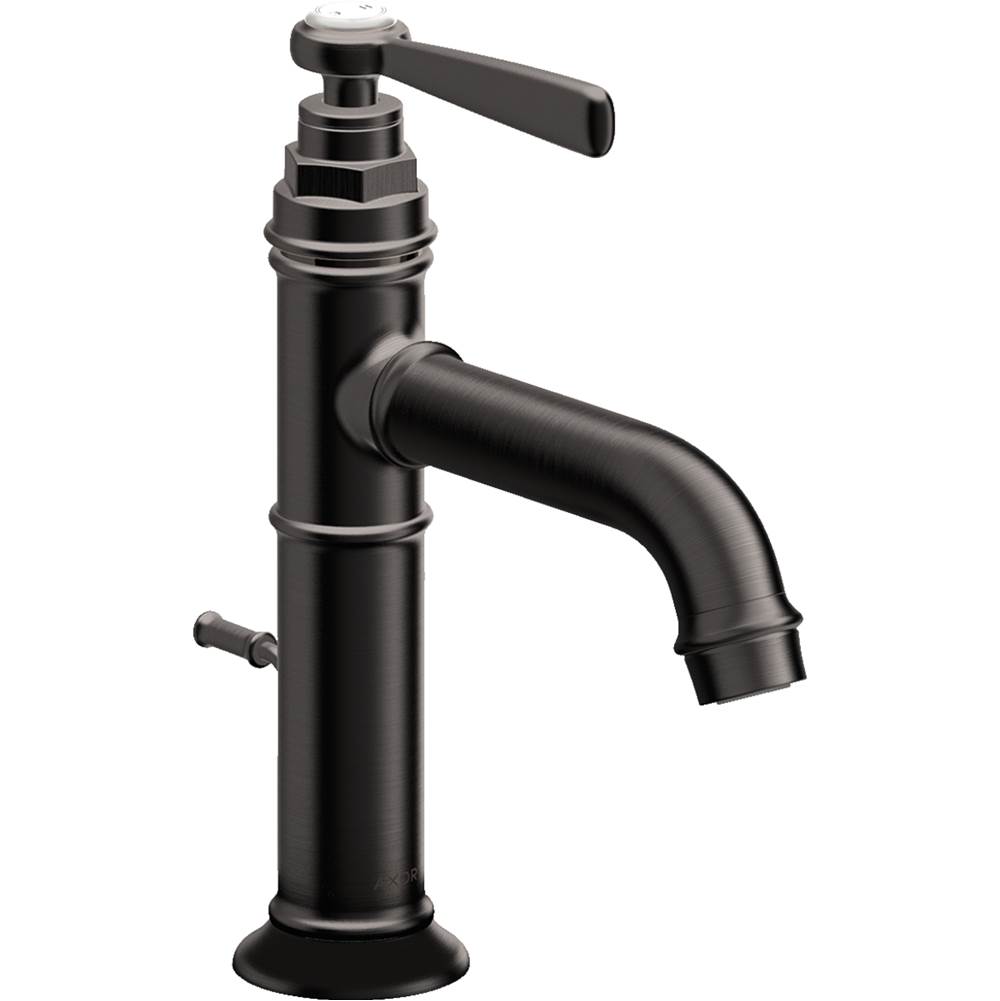 Axor Montreux Single-Hole Faucet 100 with Pop-Up Drain, 1.2 GPM in Brushed Black Chrome