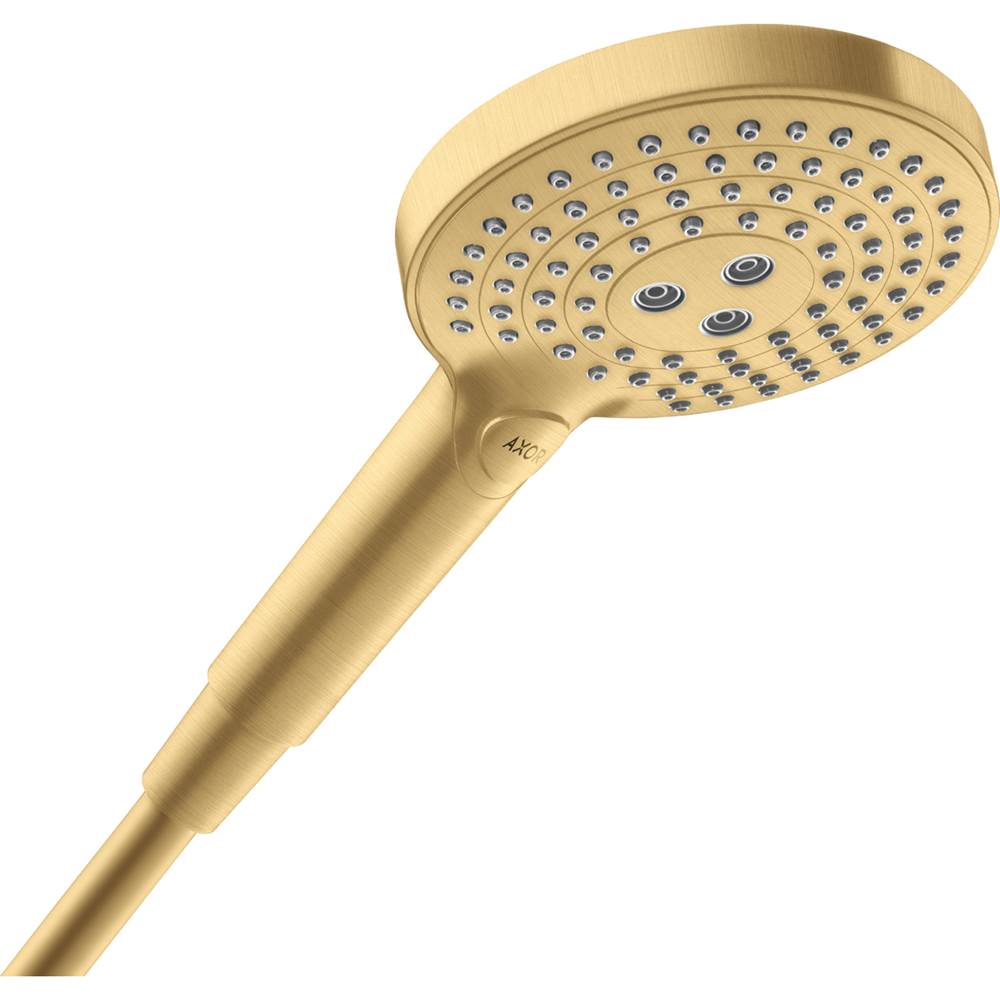 Axor ShowerSolutions Handshower 120 3-Jet, 2.5 GPM in Brushed Gold Optic