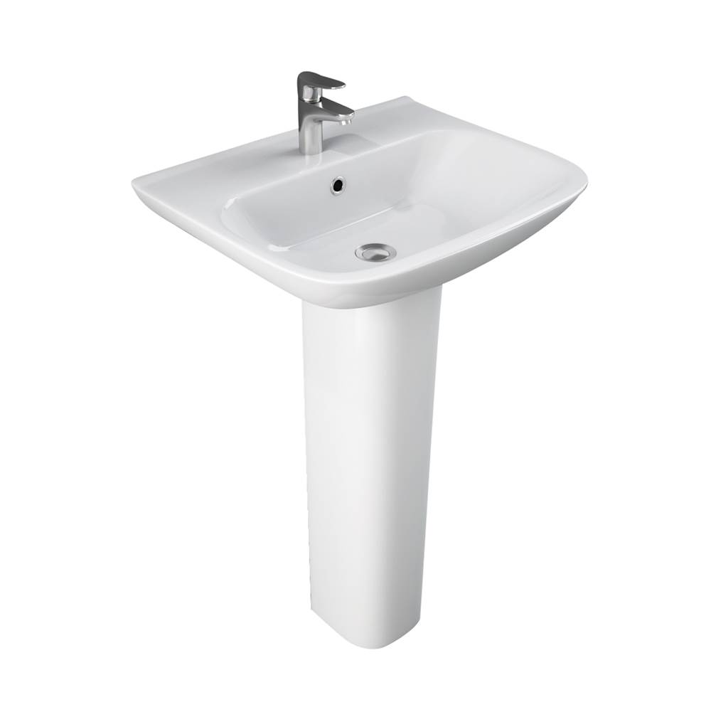 Barclay Eden 520 Ped Lav Basin Only8'' Widespread, White