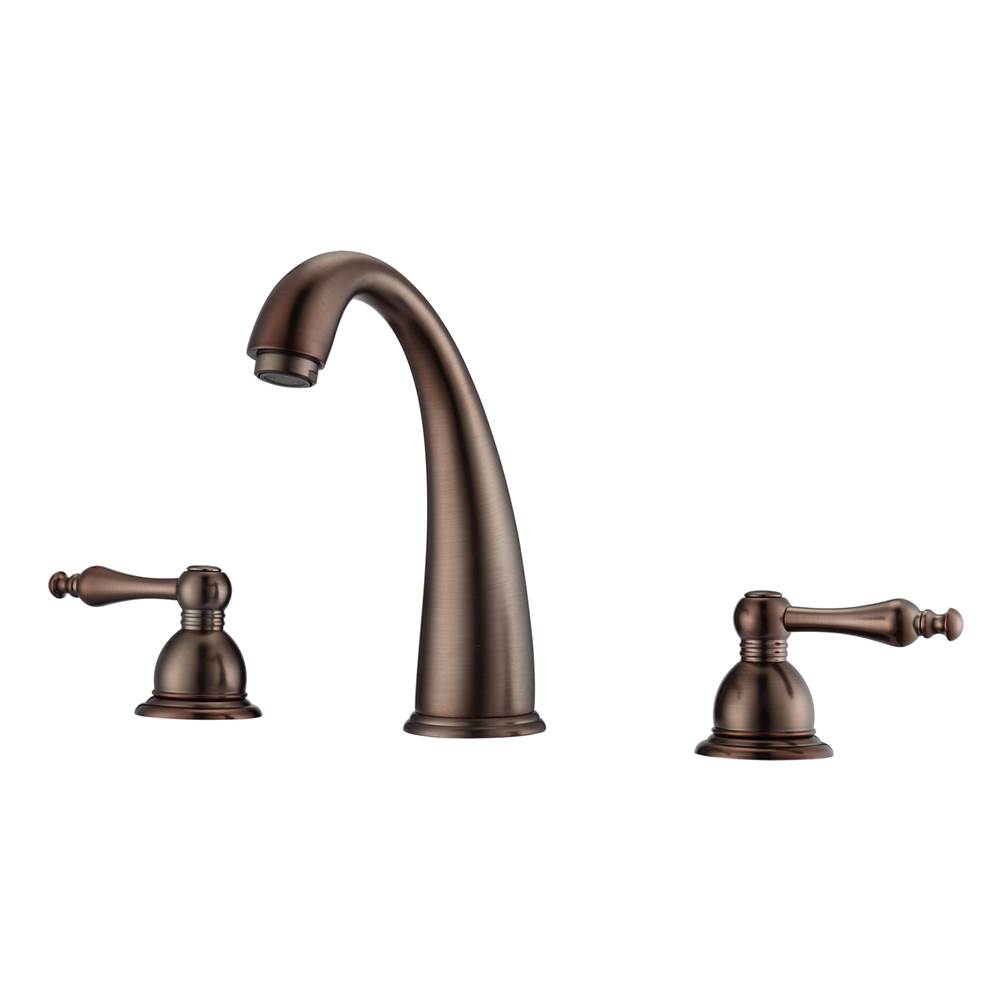 Barclay Maddox 8''cc Lav Faucet, withHoses,Metal Lever Handles, ORB