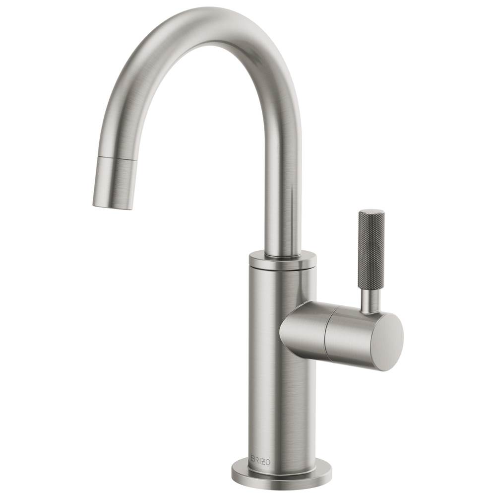 Brizo Litze® Beverage Faucet with Arc Spout and Knurled Handle