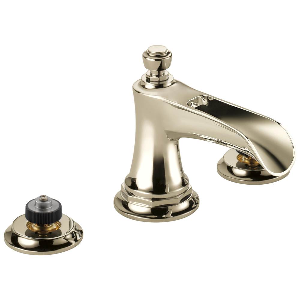 Brizo Rook® Widespread Lavatory Faucet with Channel Spout - Less Handles 1.2 GPM