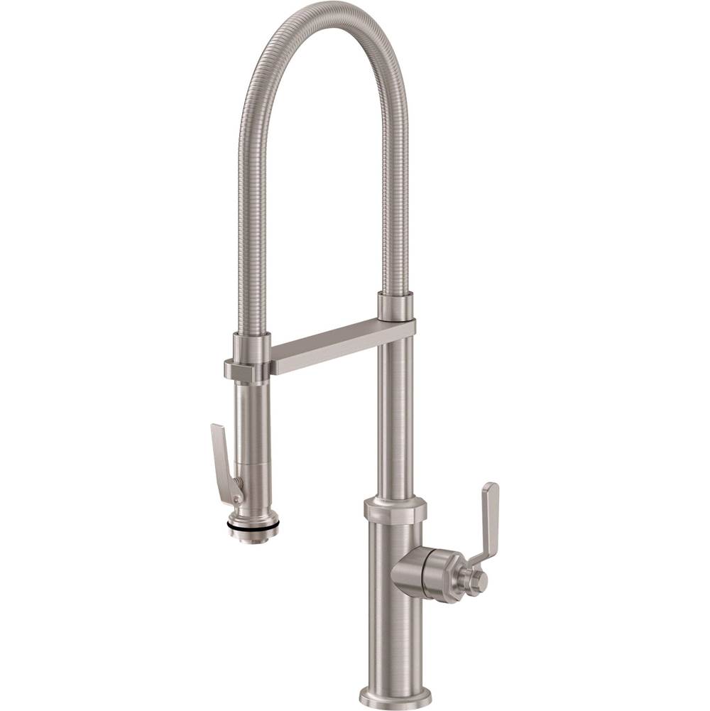 California Faucets Culinary Pull-Out Kitchen Faucet with Squeeze Sprayer