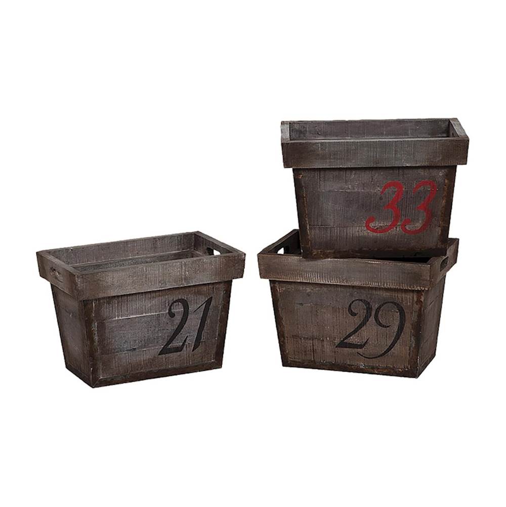 Elk Home Set of Three Artifacts Baskets