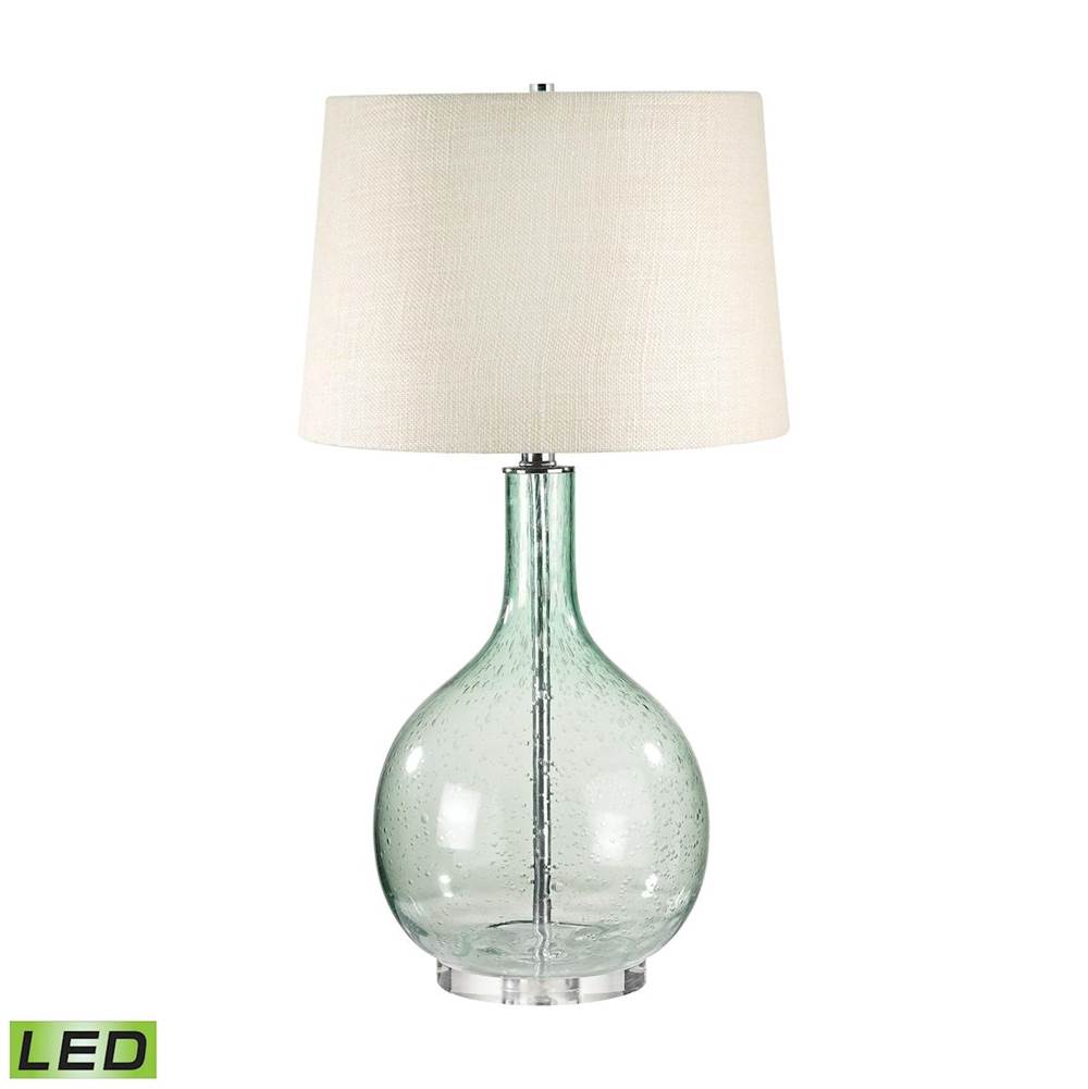 Elk Home Glass 28'' High 1-Light Table Lamp - Green