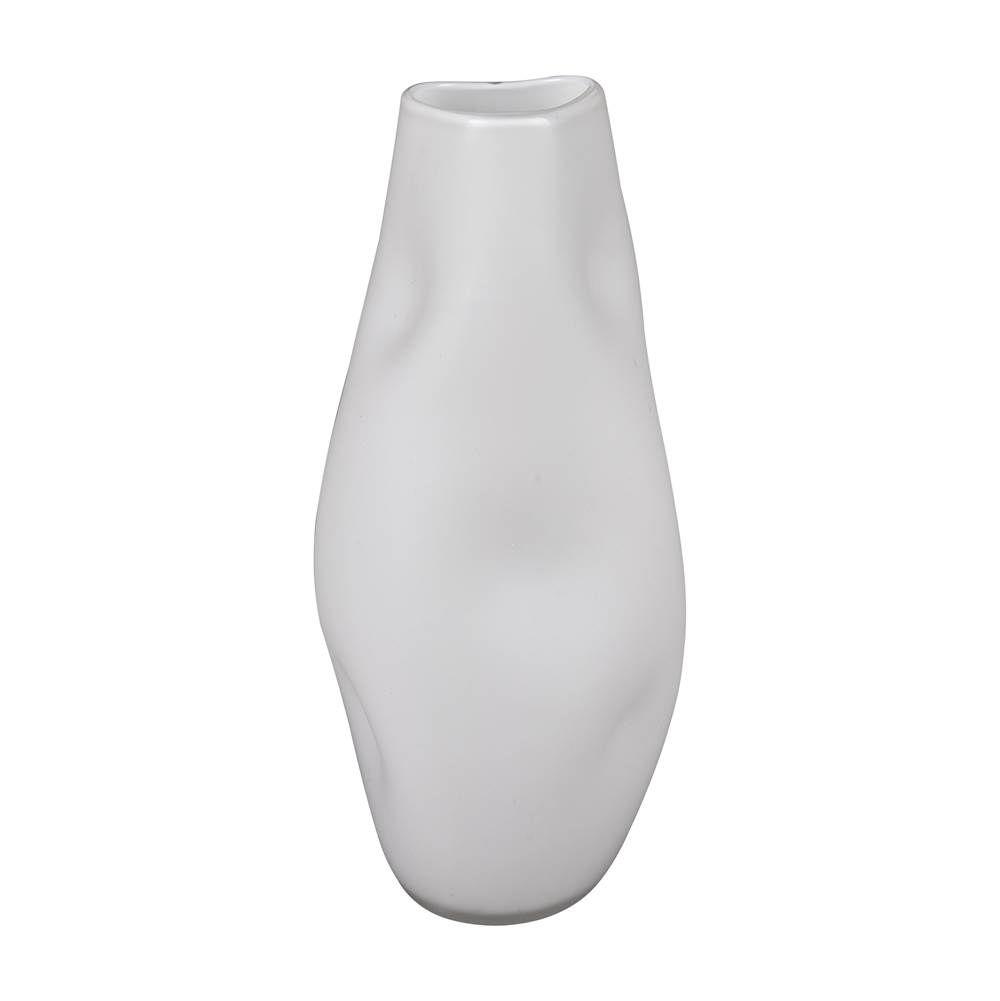 Elk Home Dent Vase - Large White