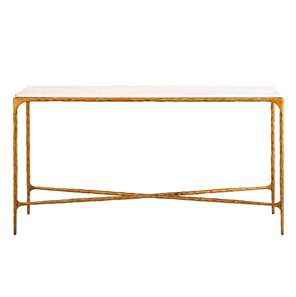 Elk Home Seville Forged Console Table - Antique Brass