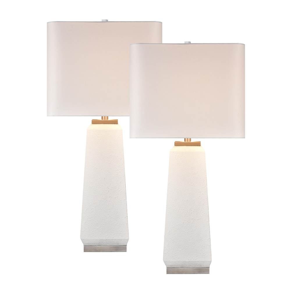Elk Home Luke 34.5'' High 1-Light Table Lamp - Set of 2 White