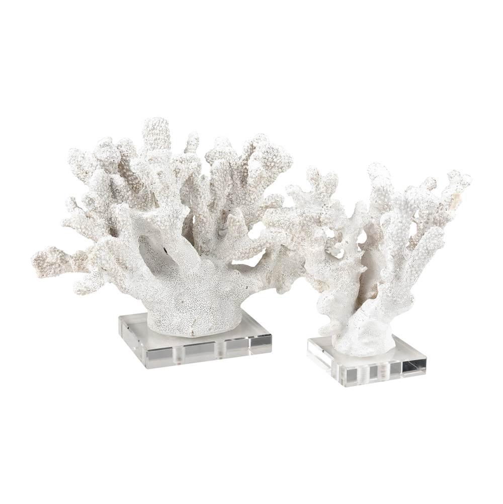Elk Home Coral Sculptures - Set of 2