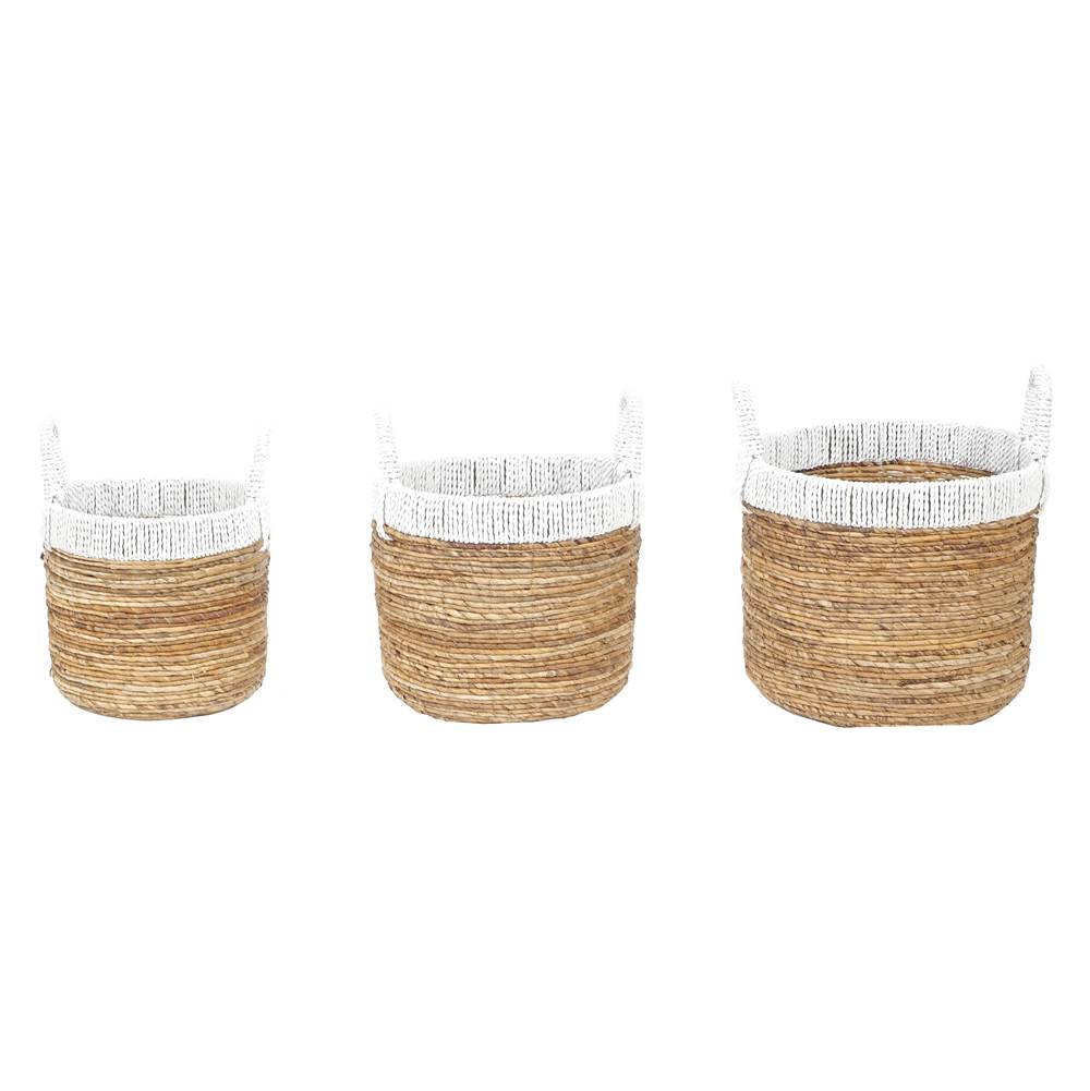Elk Home Holset Baskets - Set of 3 White