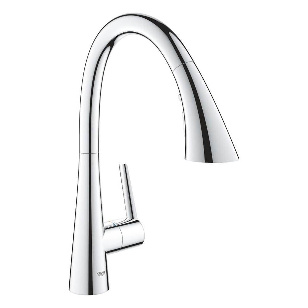 Grohe Single-Handle Pull Down Kitchen Faucet Triple Spray 1.75 GPM
