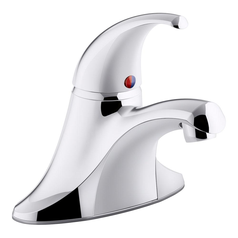 Kohler Coralais® single-handle centerset bathroom sink faucet with plugged lift rod hole, less drain, project pack