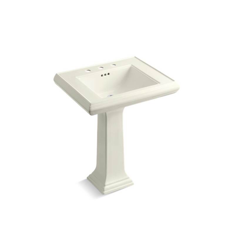 Kohler Memoirs® Classic Classic 27'' pedestal bathroom sink with 8'' widespread faucet holes