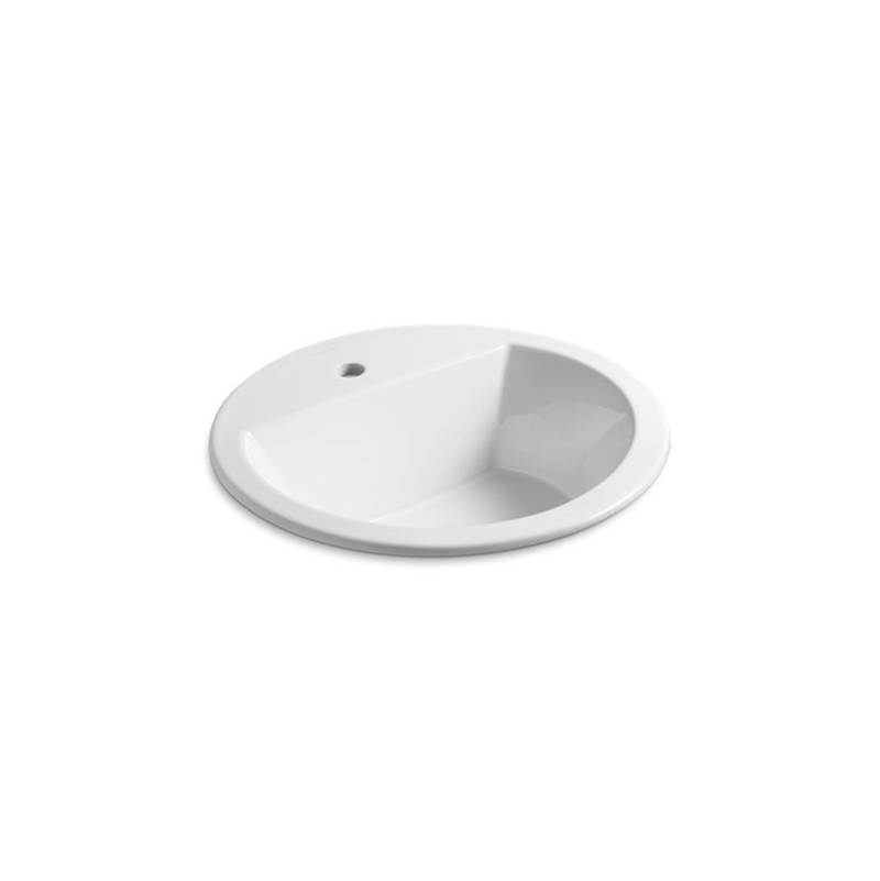 Kohler Bryant® Round Drop-in bathroom sink with single faucet hole