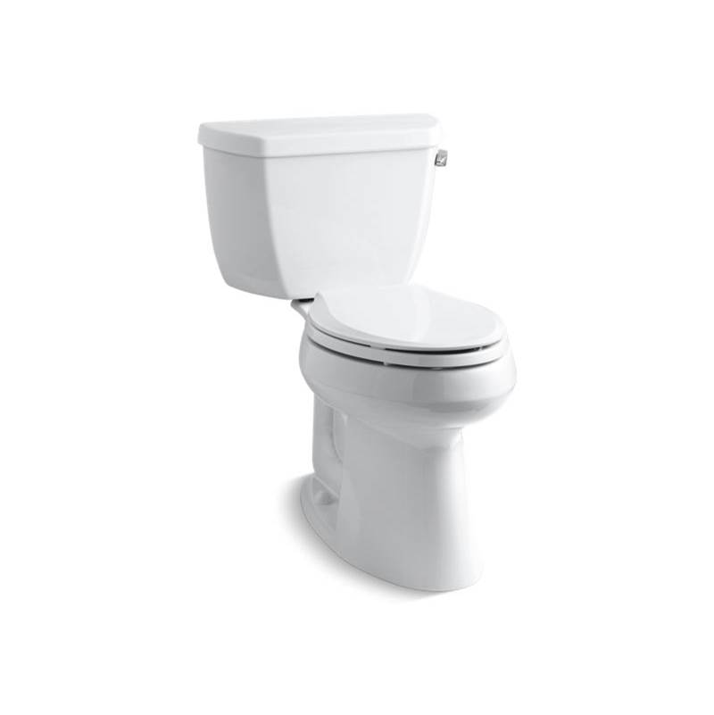 Kohler Highline® Classic Comfort Height® Two-piece elongated 1.28 gpf chair height toilet with right-hand trip lever and 10'' rough-in