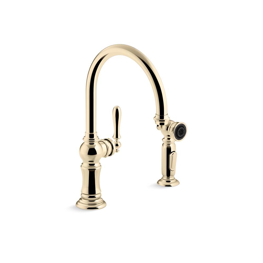 Kohler Artifacts Single-Handle Kitchen Sink Faucet With Two-Function Sprayhead