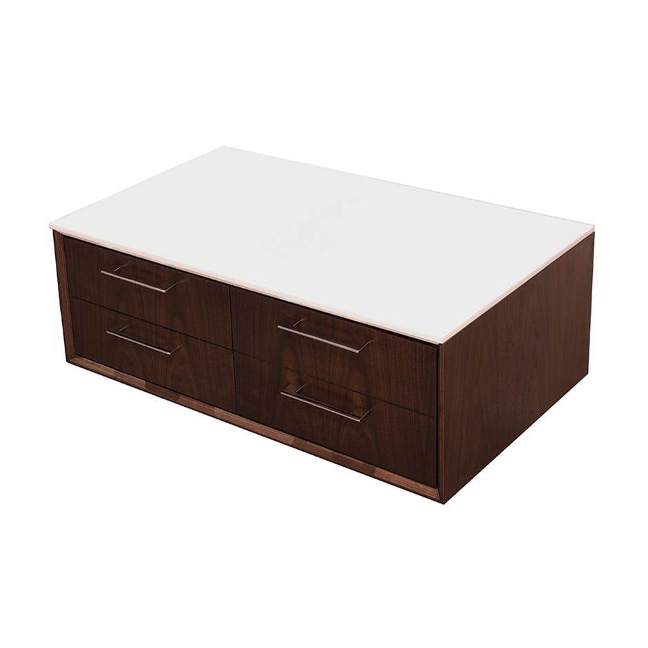 Lacava Solid Surface countertop for wall-mount under-counter cabinet GEM-ST-36, sold together with the cabinet. W: 36'', D: 22'', H: 1/2''.