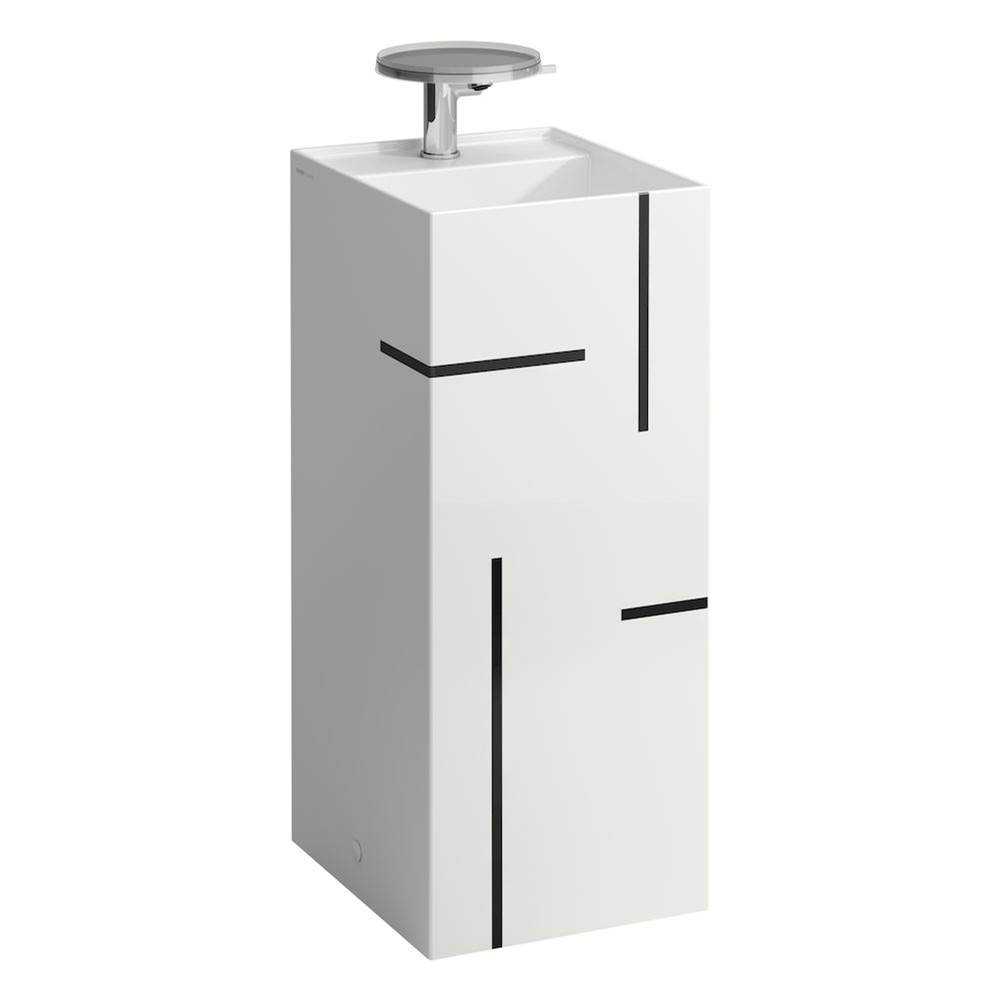 Laufen Freestanding washbasin with concealed outlet, w/o overflow