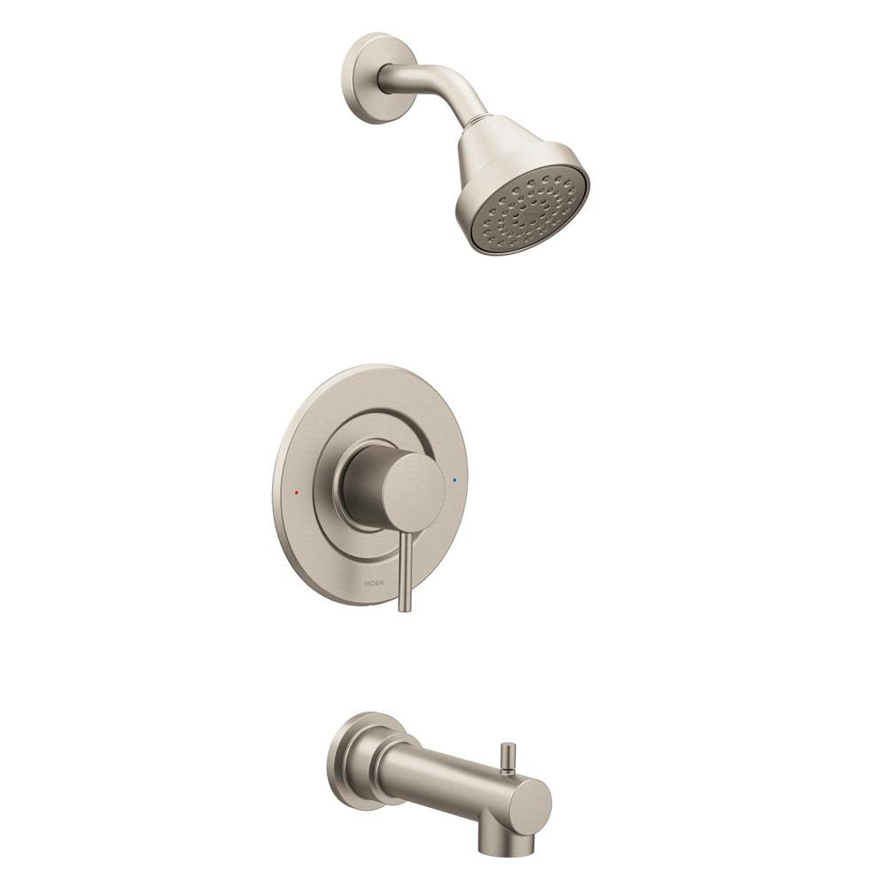 Moen Align Single-Handle Posi-Temp Eco-Performance Tub and Shower Faucet Trim Kit in Brushed Nickel (Valve Sold Separately)