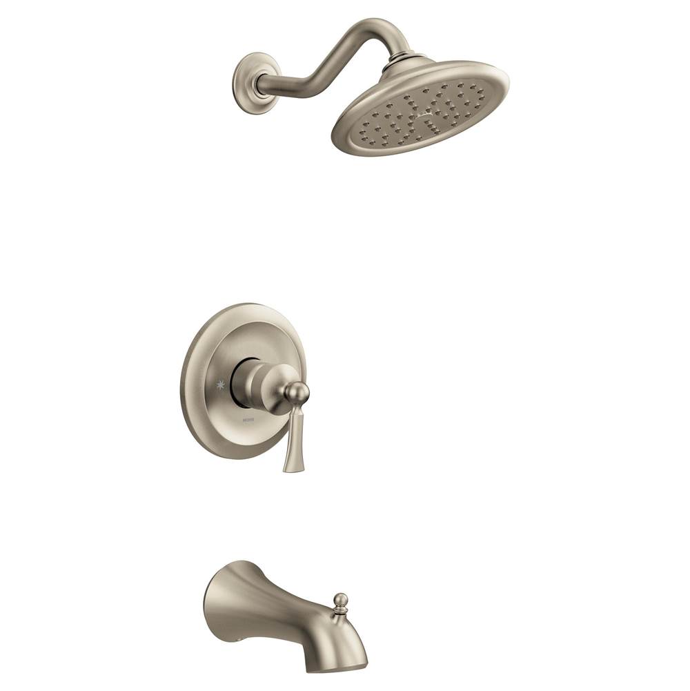Moen Wynford M-CORE 3-Series 1-Handle Eco-Performance Tub and Shower Trim Kit in Brushed Nickel (Valve Sold Separately)