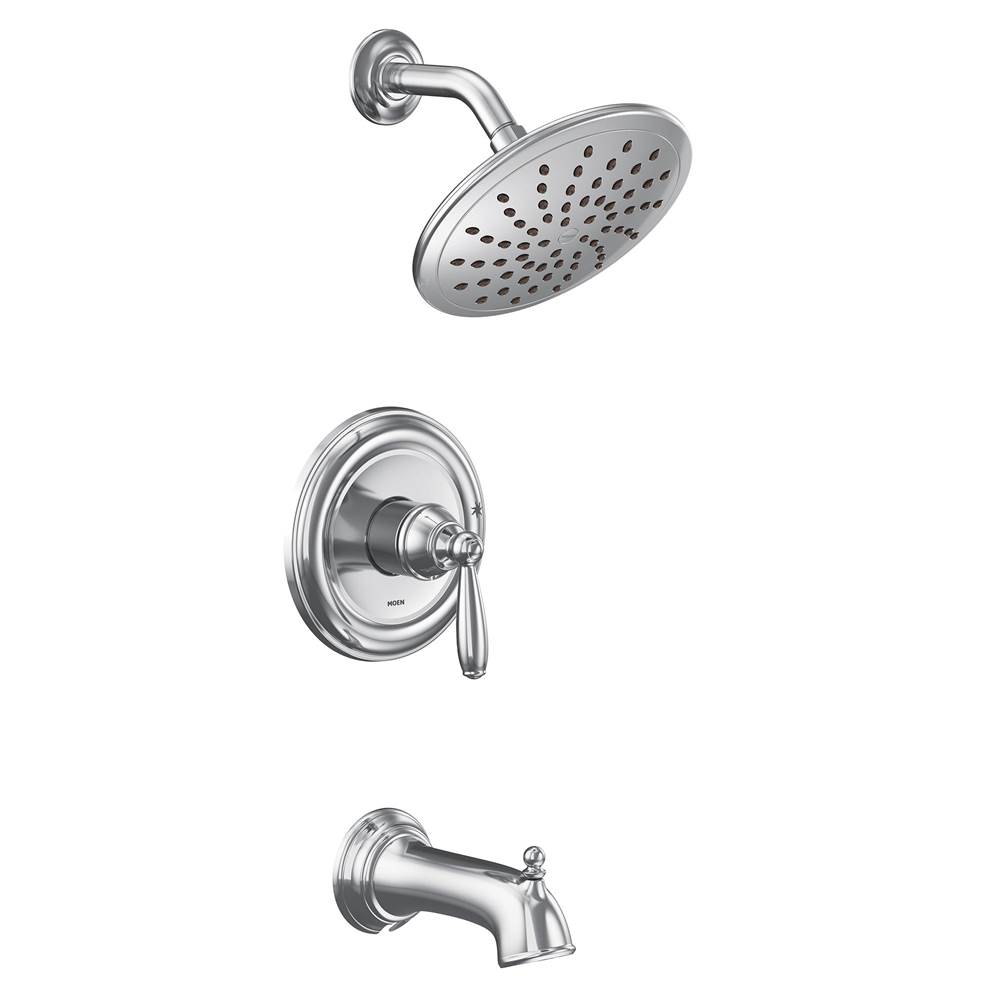 Moen Brantford M-CORE 2-Series Eco Performance 1-Handle Tub and Shower Trim Kit in Chrome (Valve Sold Separately)