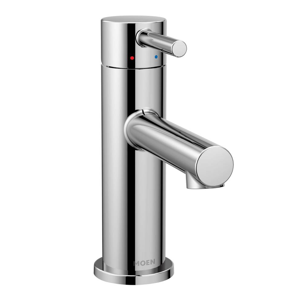 Moen Align One-Handle Modern Bathroom Faucet with Drain Assembly and Optional Deckplate, Chrome