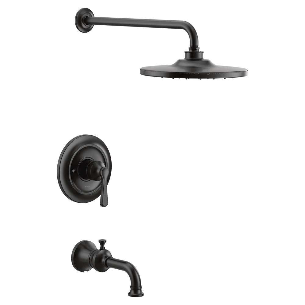 Moen Colinet M-CORE 3-Series 1-Handle Tub and Shower Trim Kit in Matte Black (Valve Sold Separately)