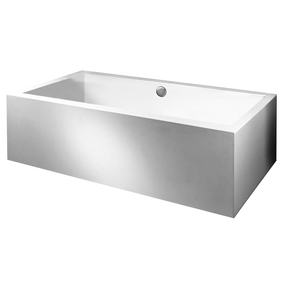 MTI Baths Andrea 16A Acrylic Cxl Sculpted 4 Side Air Bath Elite - White (71.5X41.625)