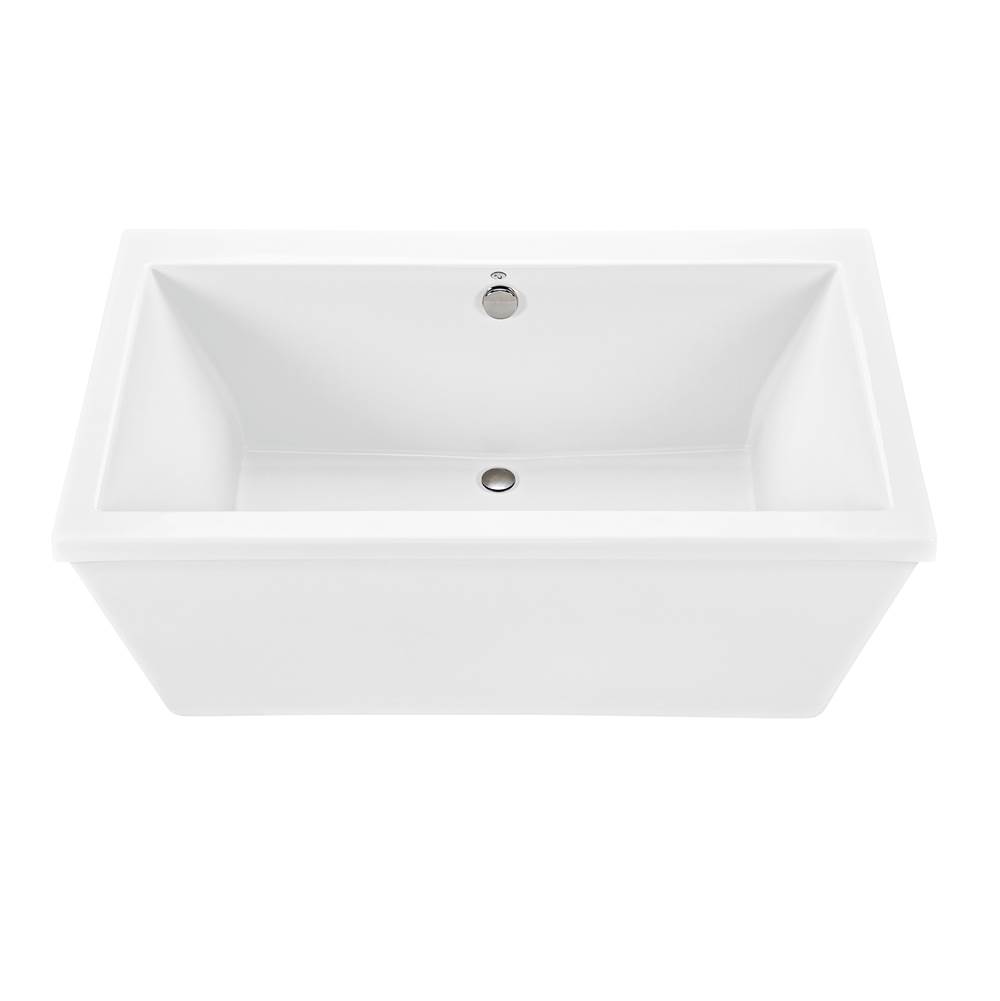 MTI Baths Kahlo 3 Acrylic Cxl Freestanding Faucet Deck Air Bath- White (60X36)