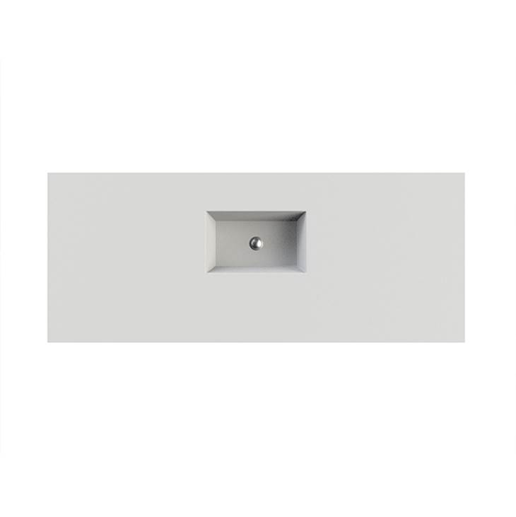 MTI Baths Petra 9 Sculpturestone Counter Sink Single Bowl Up To 24'' - Gloss Biscuit