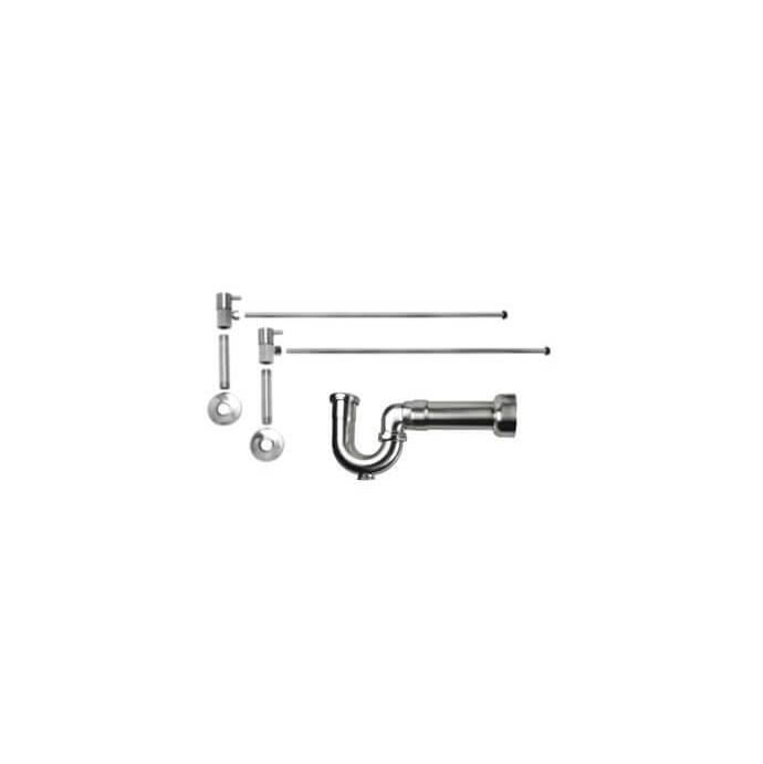Mountain Plumbing Lavatory Supply Kit - Contemporary Lever Handle with 1/4 Turn Ceramic Disc Cartridge Valve (MT5001L-NL) - Angle, Massachusetts P-Trap