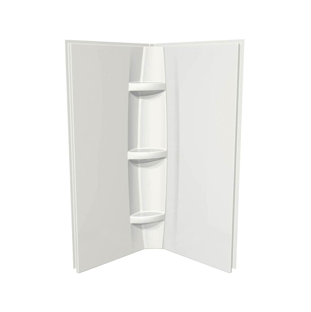 Maax 40 x 72 in. Acrylic Direct-to-Stud Two-Piece Shower Wall Kit in White