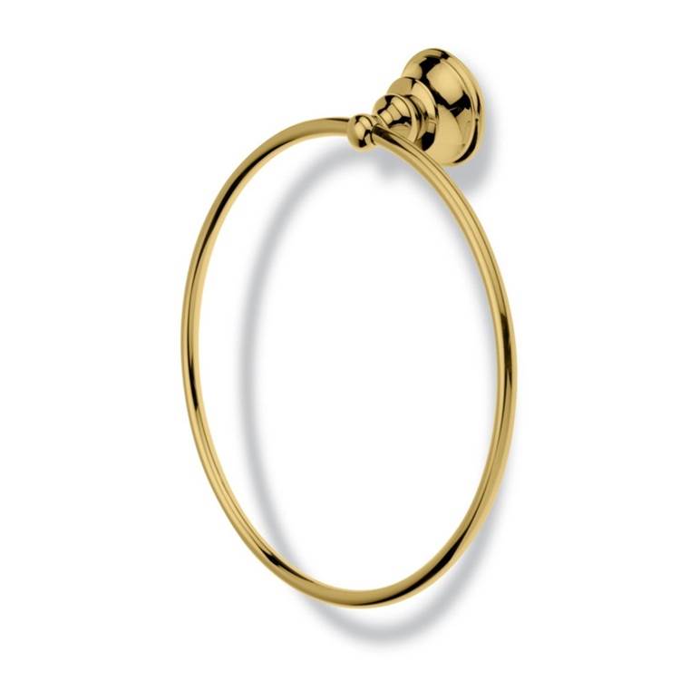 Nameeks Contemporary Gold Brass Towel Ring