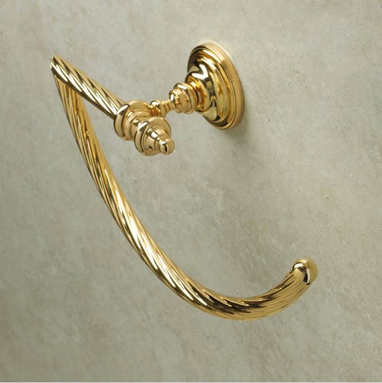 Nameeks Classic-Style Brass Towel Ring in Gold