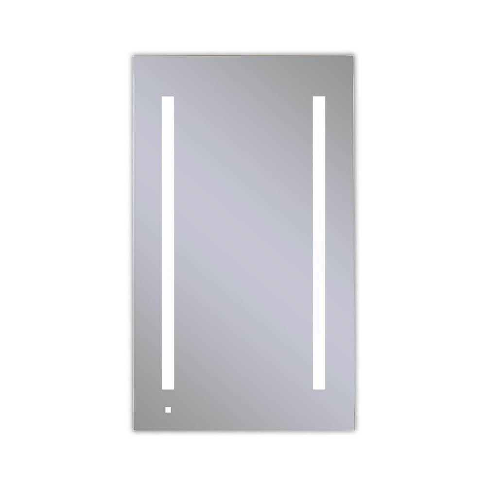 Robern AiO Lighted Cabinet, 24'' x 40'' x 4'', LUM Lighting, 4000K Temperature (Cool Light), Dimmable, OM Audio, Electrical Outlet, USB Right Hinge