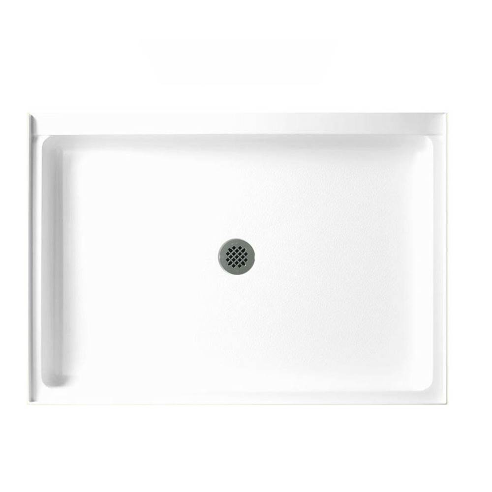 Swan SS-3442 34 x 42 Swanstone Alcove Shower Pan with Center Drain in Bermuda Sand