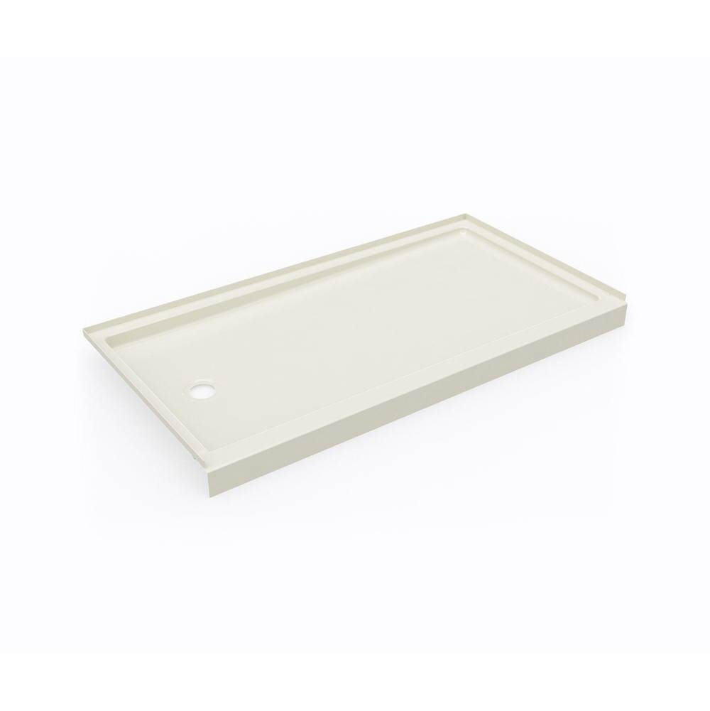 Swan SR-3260LM/RM 32 x 60 Swanstone® Alcove Shower Pan with Left Hand Drain in Bone