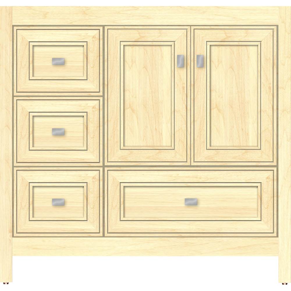 Strasser Woodenworks 36 X 18.5 X 34.5 Alki Essence Vanity Deco Miter Nat Maple Lh