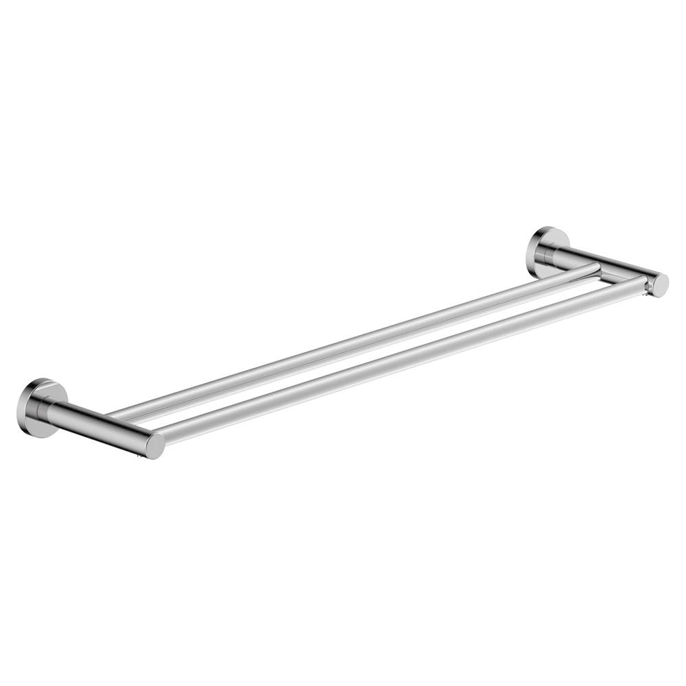 Symmons Dia 18 in. Double Towel Bar in Polished Chrome
