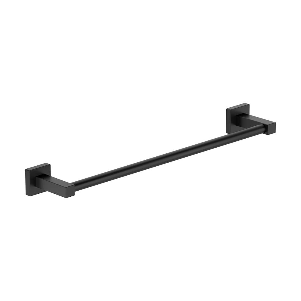 Symmons Duro 18 in. Wall-Mounted Towel Bar in Matte Black
