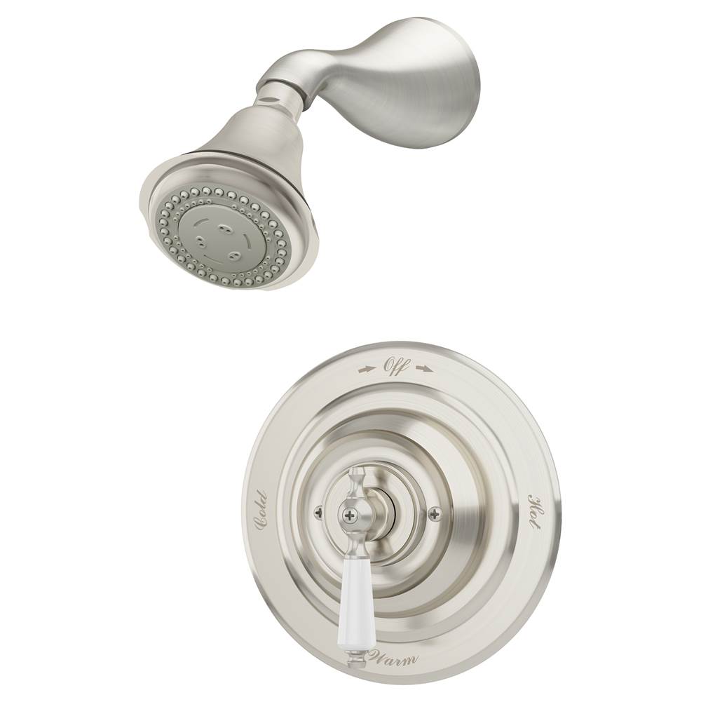 Symmons Carrington Single Handle 3-Spray Shower Trim in Polished Chrome - 1.5 GPM (Valve Not Included)