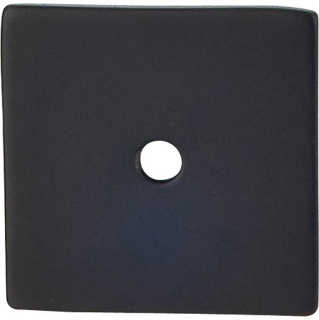 Top Knobs Square Backplate 1 1/4 Inch Flat Black
