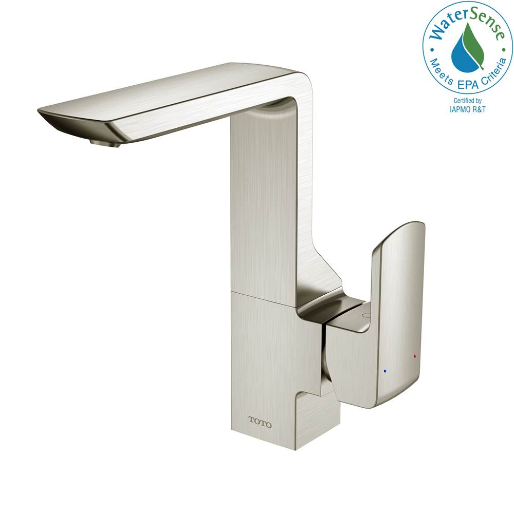 TOTO Toto® Gr Series 1.2 Gpm Single Side Handle Bathroom Sink Faucet With Comfort Glide Technology And Drain Assembly, Brushed Nickel