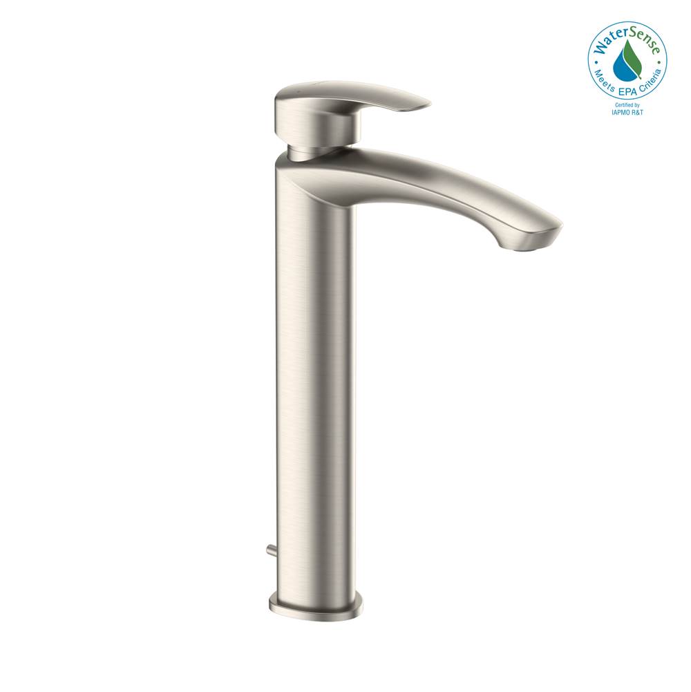 TOTO Toto® Gm 1.2 Gpm Single Handle Vessel Bathroom Sink Faucet With Comfort Glide Technology, Brushed Nickel