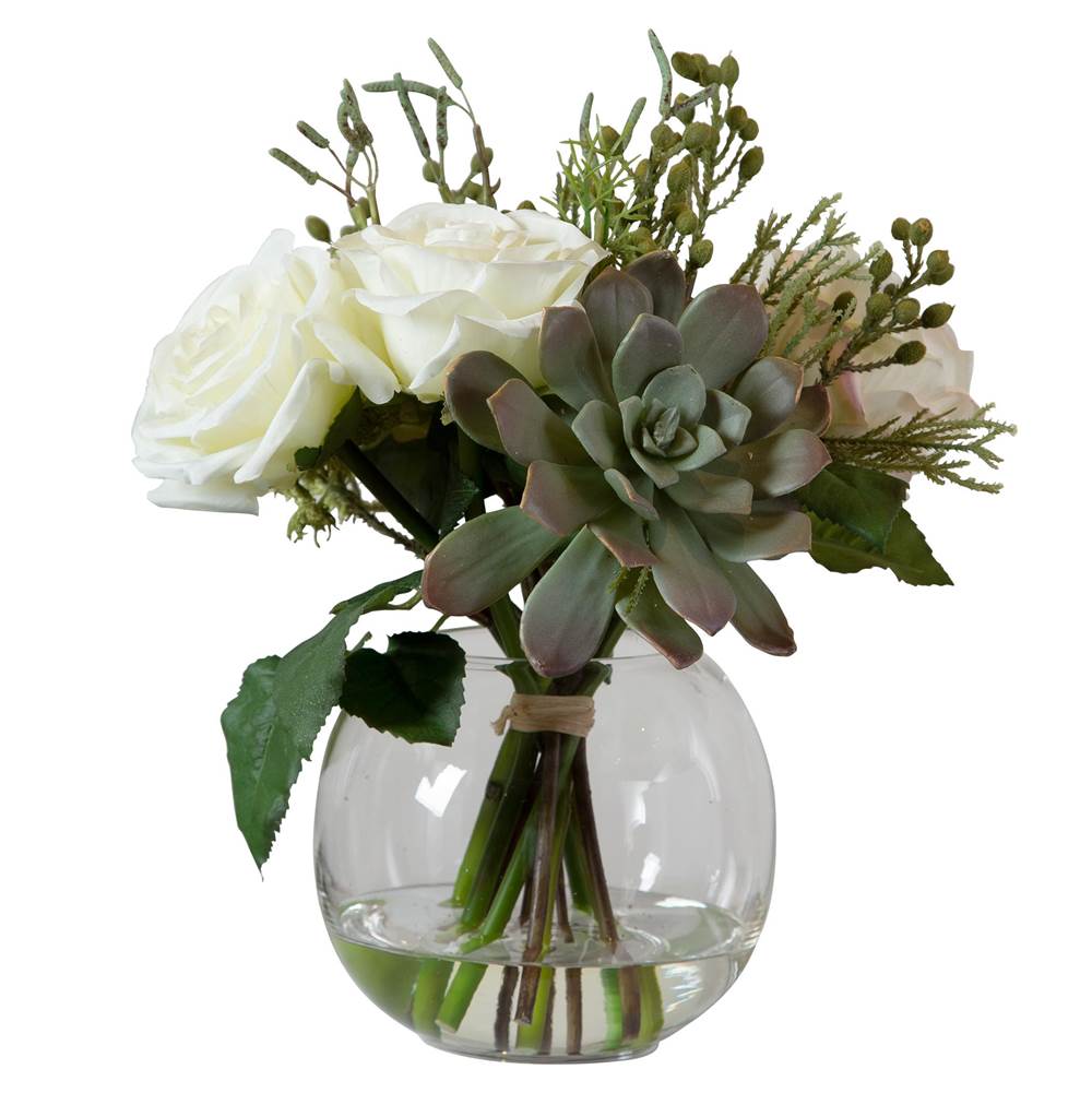 Uttermost Uttermost Belmonte Floral Bouquet & Vase