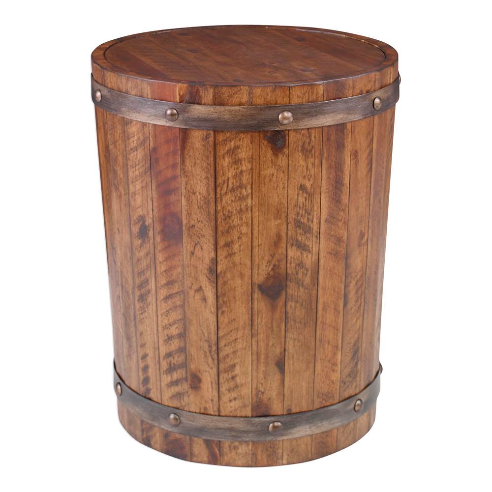 Uttermost Uttermost Ceylon Wine Barrel Side Table