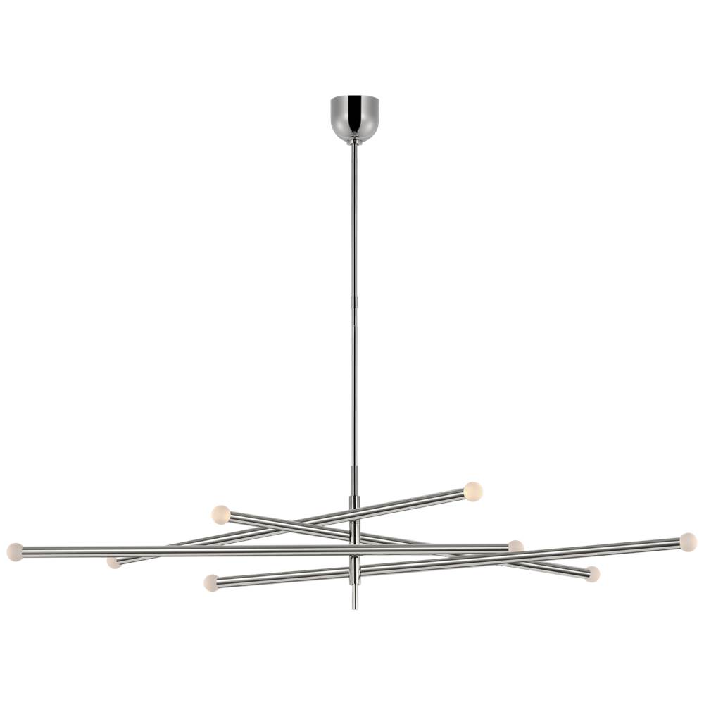 Visual Comfort Signature Collection Rousseau Oversized Eight Light Articulating Chandelier