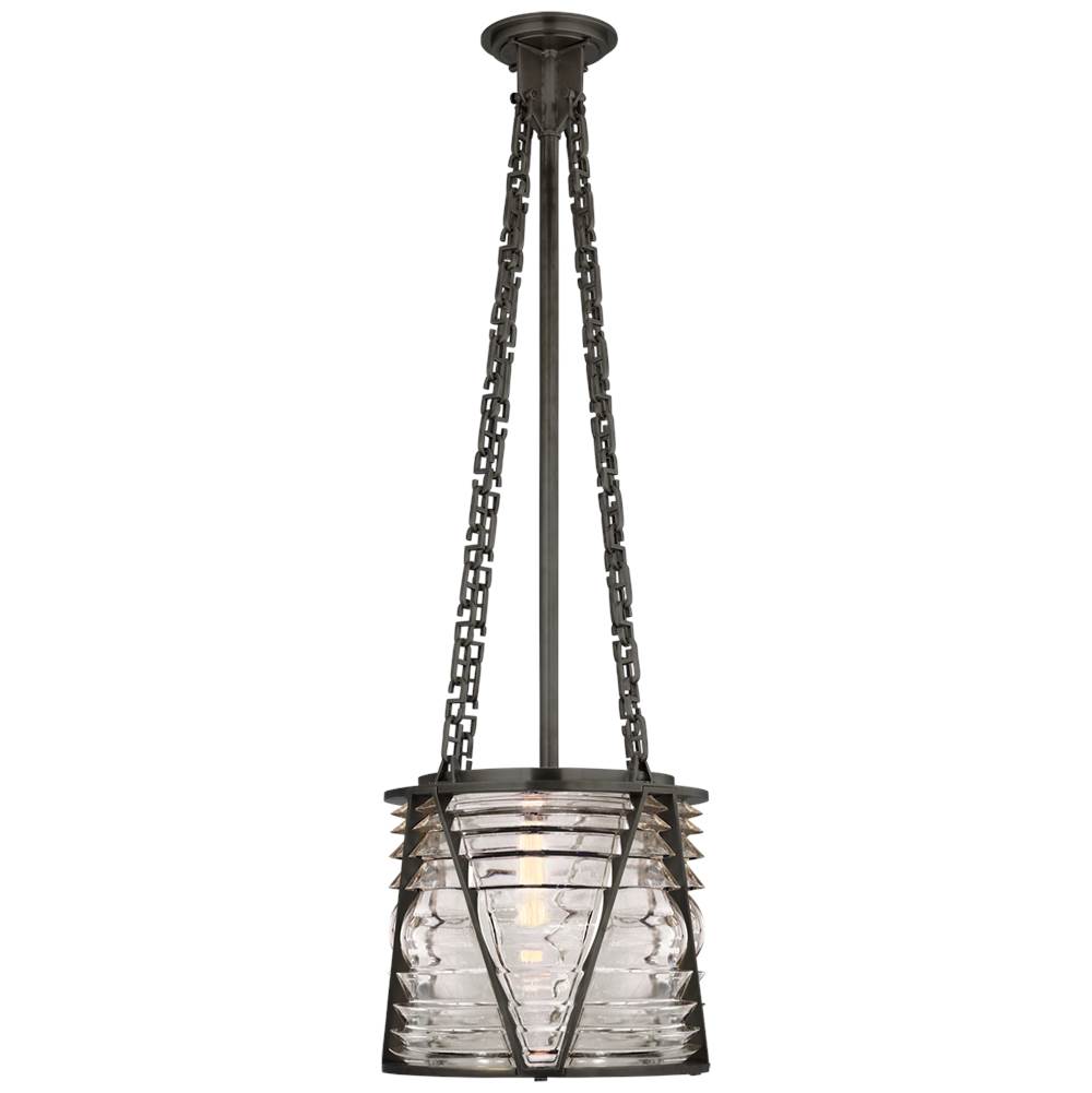 Visual Comfort Signature Collection Chatham Small Lantern in Bronze with Clear Glass