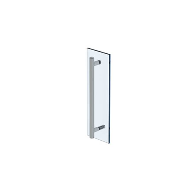 Watermark Titanium 12'' shower door pull/ glass mount towel bar